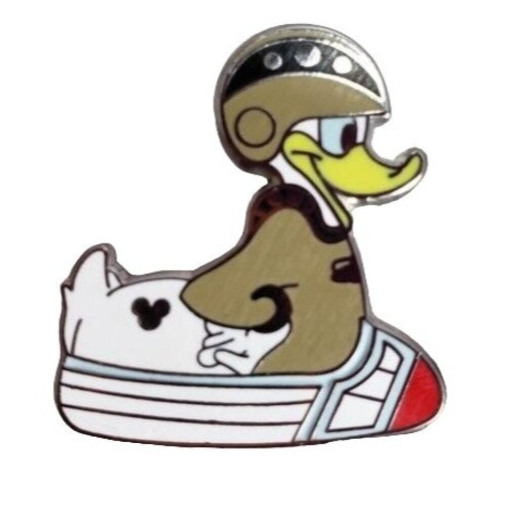 Disney Donald Duck Trading Pin Hidden Mickey Pilot Helmet Jewelry Brooch Badge